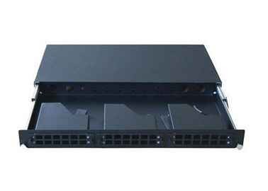 China 1U 19&quot; Rack Mount MPO Patch Panel For Home Network , 24 Port Lc Fiber Patch Panel supplier