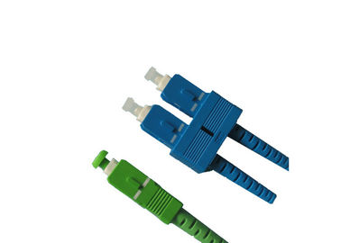 China SC Fiber Optic Connector SM / MM with Housing and Boots in Various Colors supplier